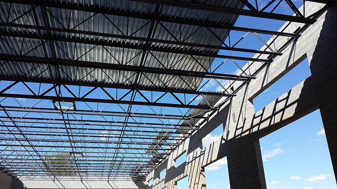 Kearns Improvement District roof joists and masonry beams