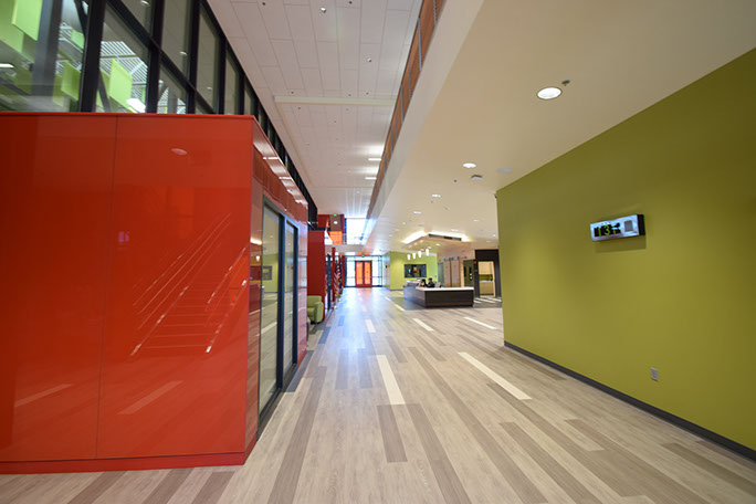 C. Mark Openshaw Education Center and Office Building entryway hall