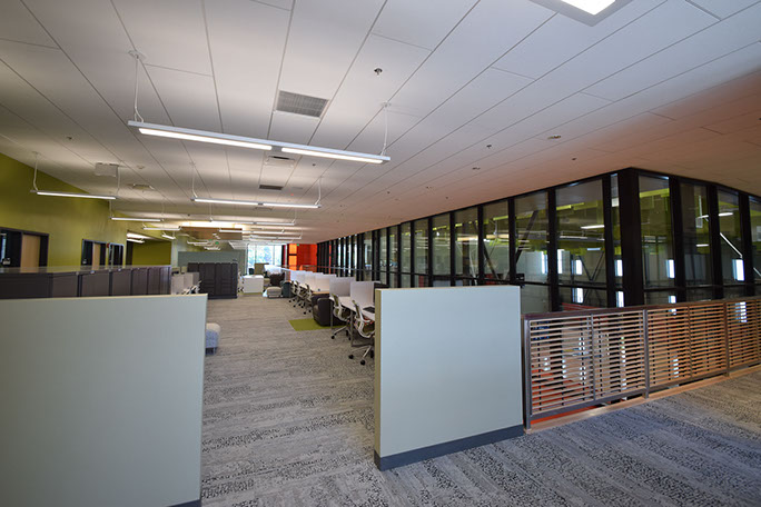 C. Mark Openshaw Education Center and Office Building upstairs work area