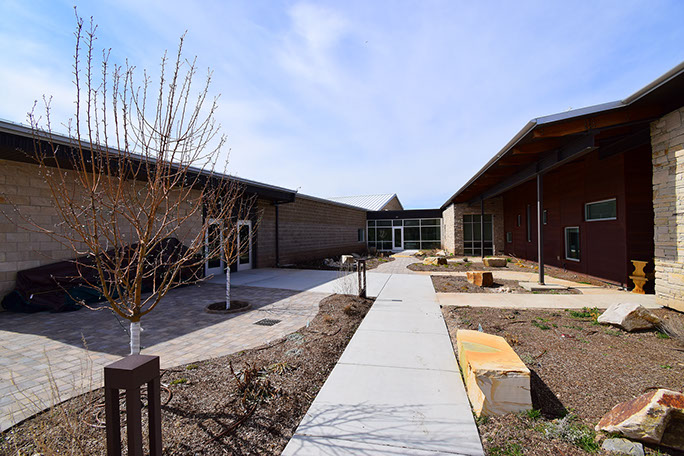 Utah State Univerisity Kaysville Campus steel framing under construction