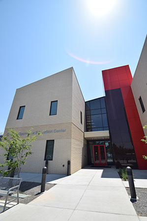 C. Mark Openshaw Education Center and Office Building north entrance stair tower