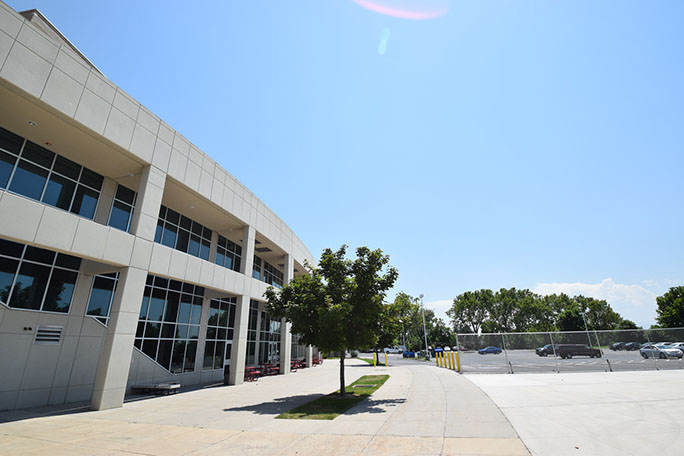 East High School west plaza