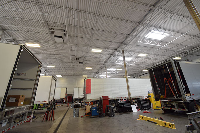 Great Dane Trailers work area