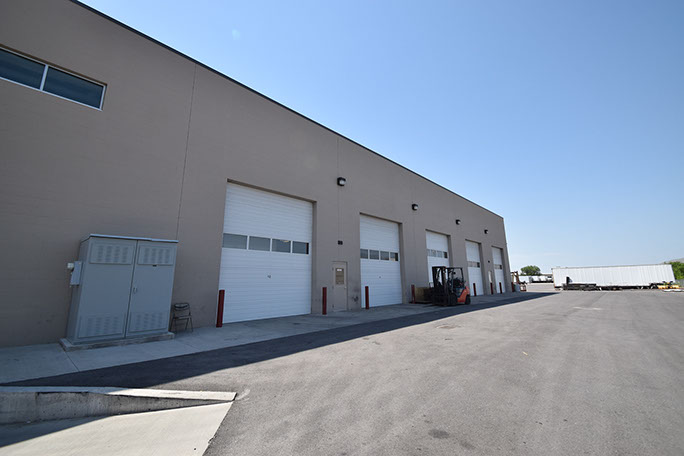 Great Dane Trailers garage doors and loading area