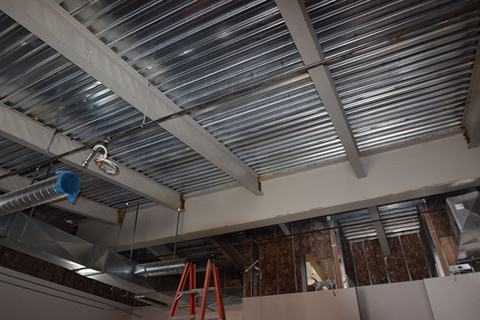 Utah State Univerisity Kaysville Campus interior steel beams