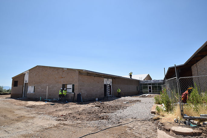 Utah State Univerisity Kaysville Campus exterior under construction