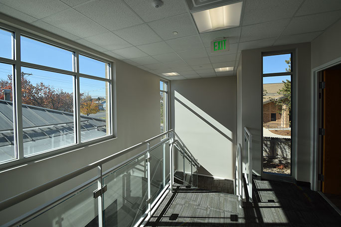 Kearns Improvement District second floor stairs