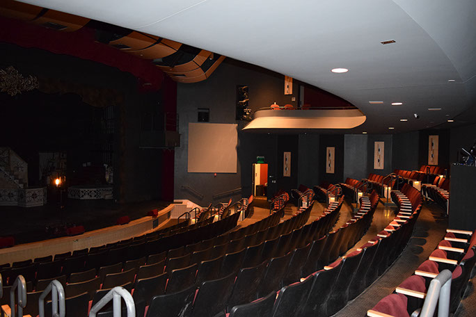 Davis Center for the Performing Arts lower seating area complete