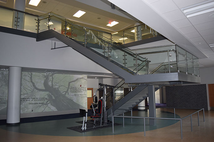 Vista Education campus stairs 