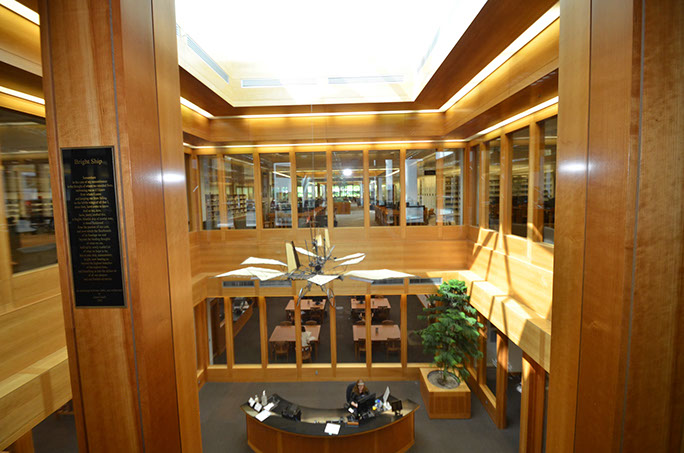 BYU Harold B. Lee Library Addition and Remodel interior skylight