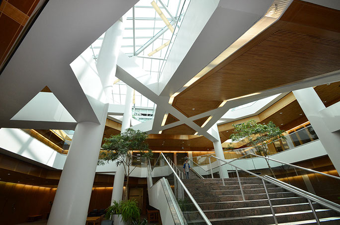 BYU Harold B. Lee Library Addition and Remodel staircase structure