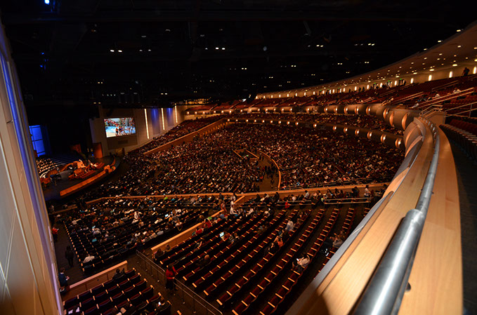 BYU-Idaho Center Auditorium view from upper balcony