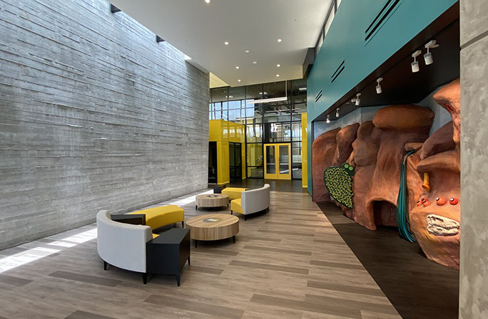 C. Mark Openshaw Education Center and Office Building x-braces