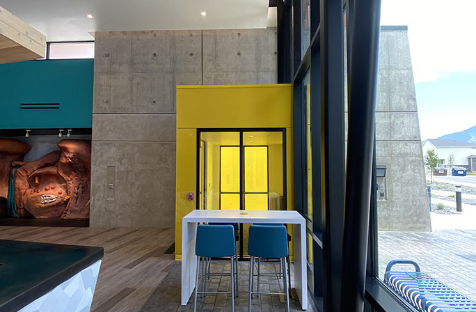 C. Mark Openshaw Education Center and Office Building x-braces