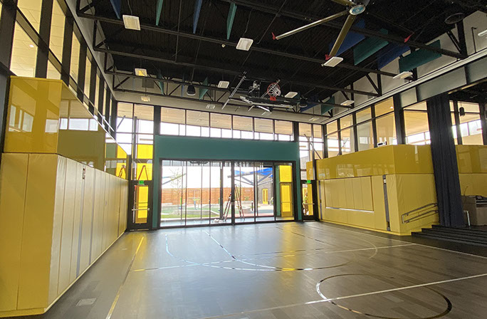 C. Mark Openshaw Education Center and Office Building x-braces