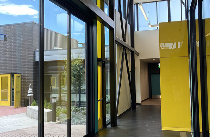 C. Mark Openshaw Education Center and Office Building x-braces