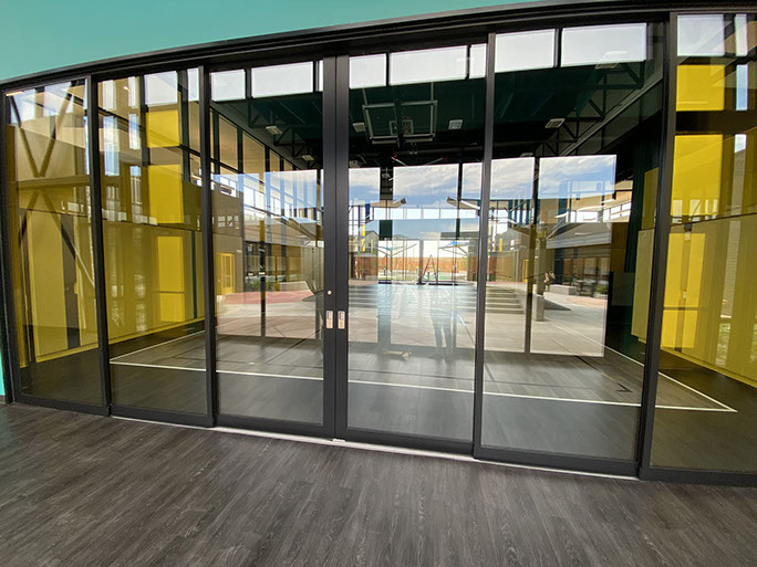 C. Mark Openshaw Education Center and Office Building x-braces