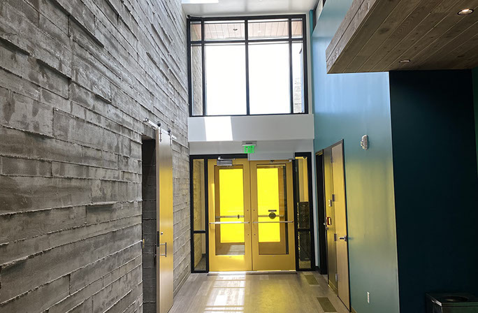 C. Mark Openshaw Education Center and Office Building x-braces