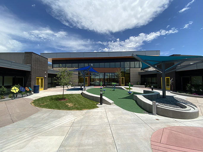 C. Mark Openshaw Education Center and Office Building x-braces