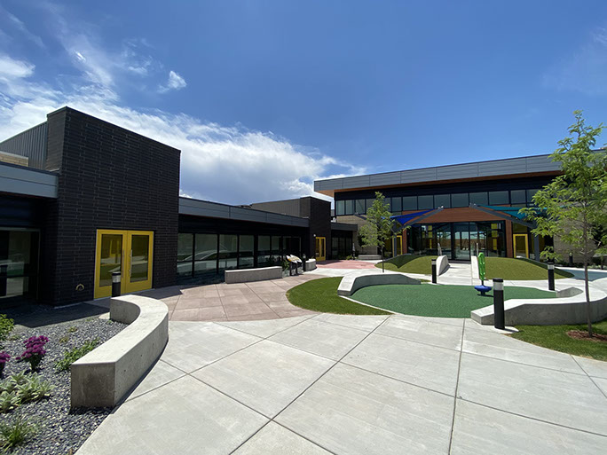 C. Mark Openshaw Education Center and Office Building x-braces