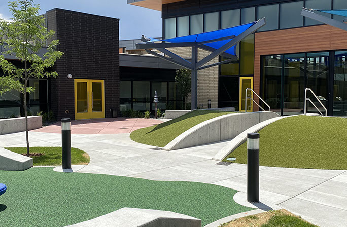 C. Mark Openshaw Education Center and Office Building x-braces