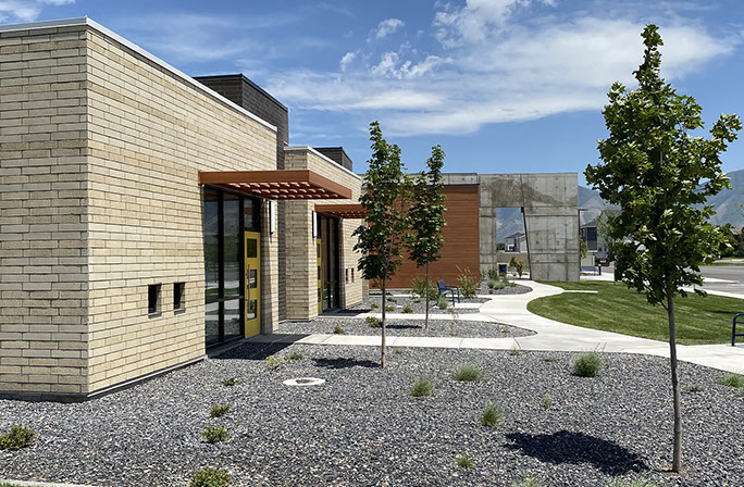 C. Mark Openshaw Education Center and Office Building x-braces