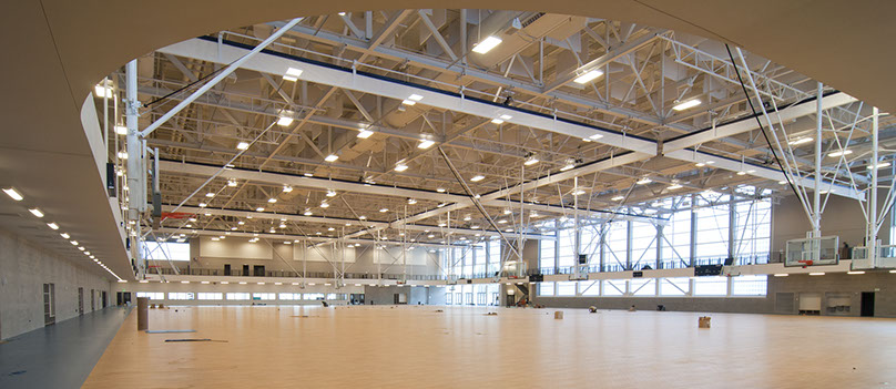 BYU-Idaho Center basketball courts area