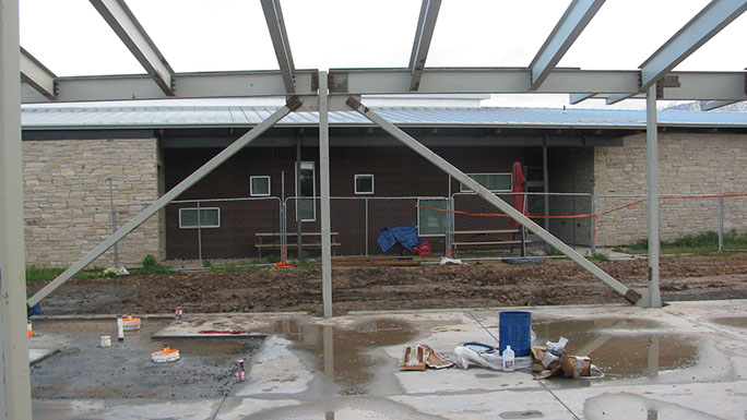 Utah State Univerisity Kaysville Campus steel brace frame elevation view
