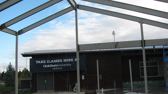 Utah State Univerisity Kaysville Campus steel framing