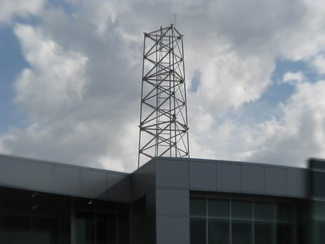 BYU Broadcast Building broadcast tower under construction