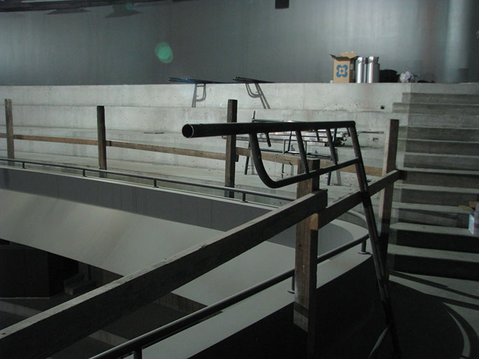 Davis Center for the Performing Arts upper balcony under construction