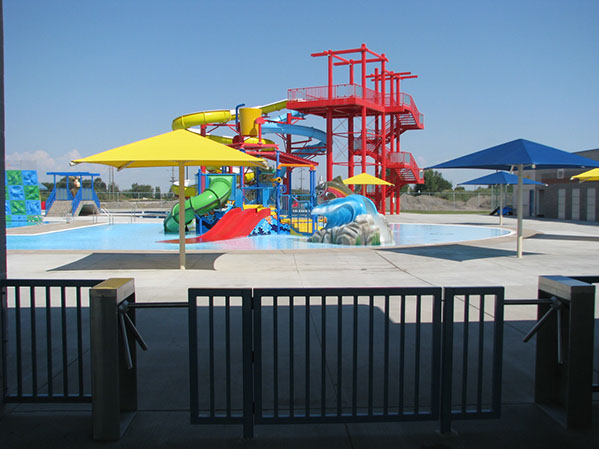 Rexburg Rapids splash pad and water slides
