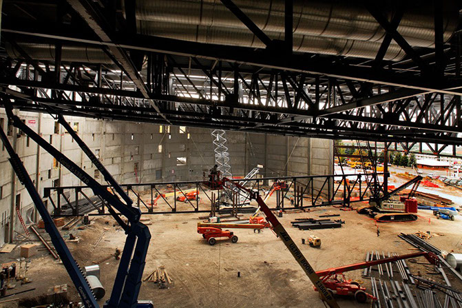 BYU-Idaho Center long span trusses